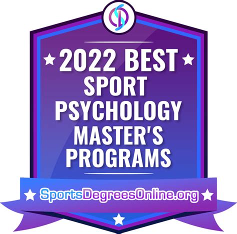 best sports psychology masters programs